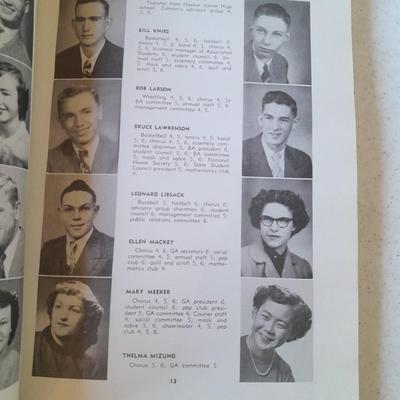 Three 1950's The Bulldog Yearbooks Greeley Colorado College Highschool