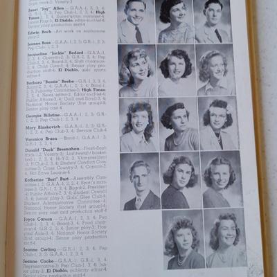 Three Yearbooks Doomsday Georgetown College 1964  - Falcon 1964 and 1945 El-Diablo