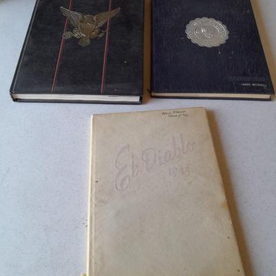 Three Yearbooks Doomsday Georgetown College 1964  - Falcon 1964 and 1945 El-Diablo