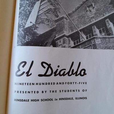 Three Yearbooks Doomsday Georgetown College 1964  - Falcon 1964 and 1945 El-Diablo