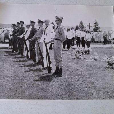 Black and white photographs (copies) Brig. Gen. Alfred Mouton and other men