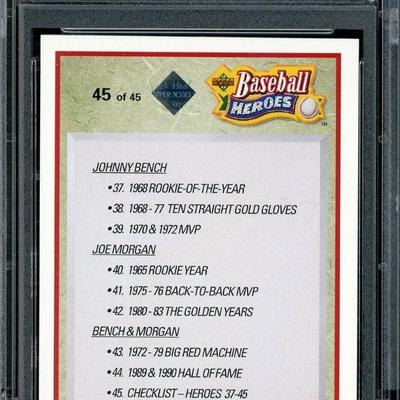 1992 Upper Deck Heroes Baseball #45 Bench Morgan