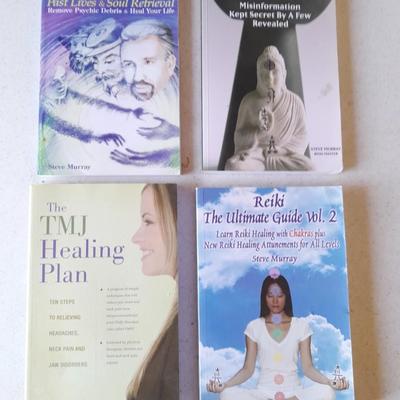 Books on Reiki Past Lives & Soul Retrieval and TMJ Healing plan book