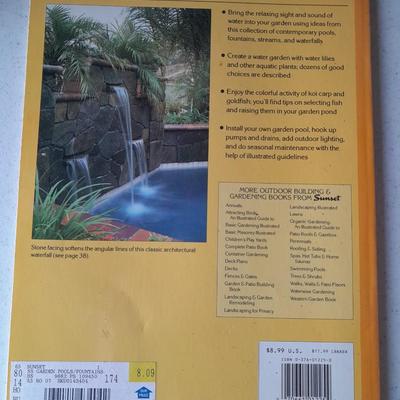 Softback Gardening Books Garden pools and waterfall books landscaping