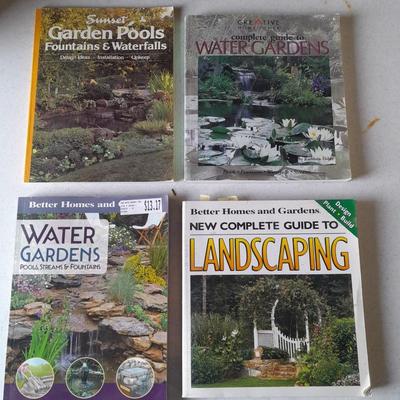 Softback Gardening Books Garden pools and waterfall books landscaping