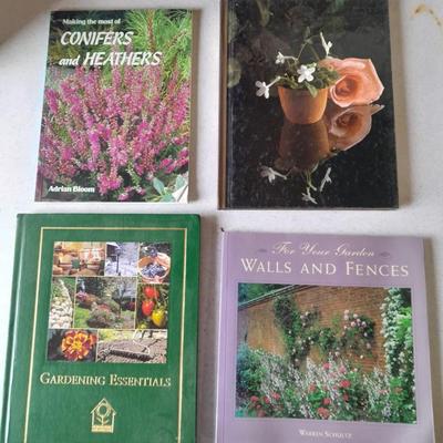 Gardening books Walls and Fences, Conifers and heathers, Gardening essentials