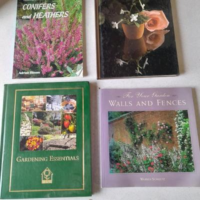 Gardening books Walls and Fences, Conifers and heathers, Gardening essentials