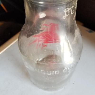 Mobil Glass Oil Jar