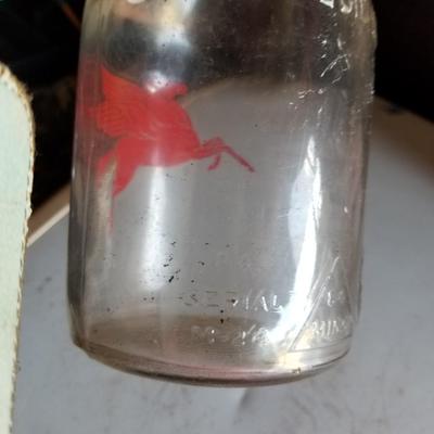 Mobil Glass Oil Jar