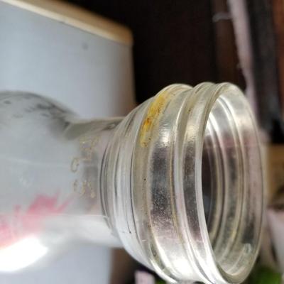 Mobil Glass Oil Jar