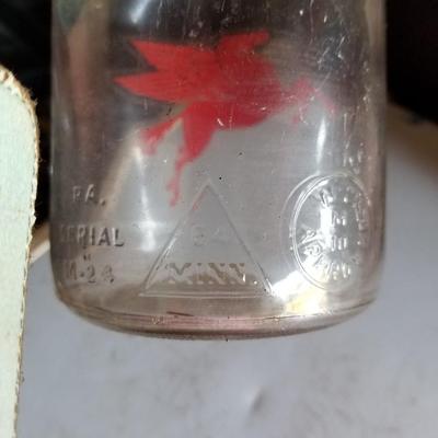 Mobil Glass Oil Jar