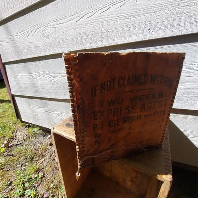 Old Wooden Ad Crates and Boxes (OB4-BBL)