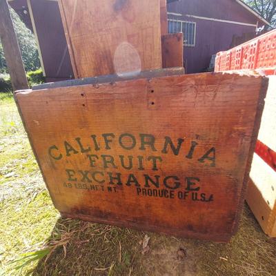 Old Wooden Ad Crates and Boxes (OB4-BBL)