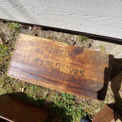 Old Wooden Ad Crates and Boxes (OB4-BBL)