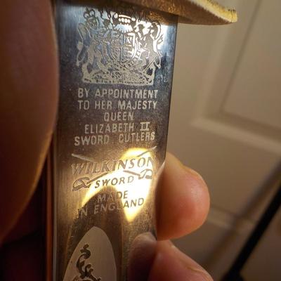 Stunning Wilkinson Salesman presentation sword/ est . $75 to $150.