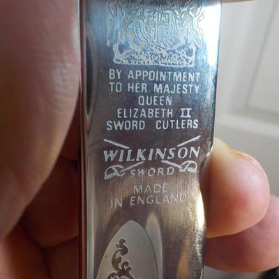 Stunning Wilkinson Salesman presentation sword/ est . $75 to $150.