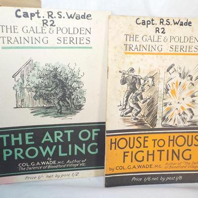 WW1 and WW2 Combat Training Books and a Display Grenade (Empty) est. $25 to$55.