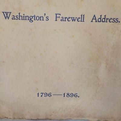 George Washington's Farwell Address, Looks authentic . est. $20 to $130.