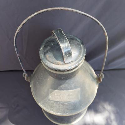 Vintage Glass Milk Bottles and Metal Milk Pail (OB4-BBL)