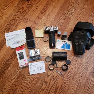 Minolta X-370 With Sigma Lens and Canon Powershot A95 (BR1-KD)