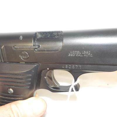 Lorcin model L380 pistol,  .380 cal auto, / est. $175 to $ 300.