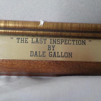 " The Last Inspection" By Dale Gallon (signed) before Gettysburg/ est $130 to $300.