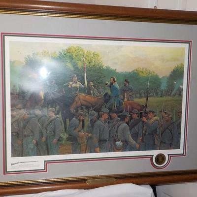 " The Last Inspection" By Dale Gallon (signed) before Gettysburg/ est $130 to $300.