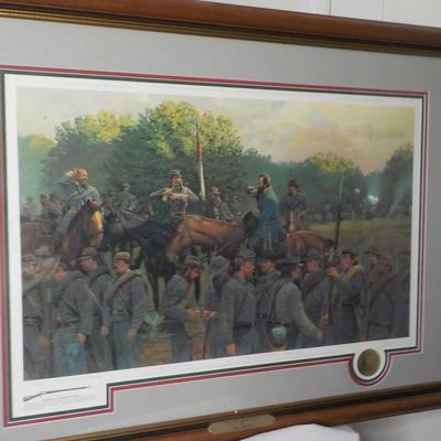 " The Last Inspection" By Dale Gallon (signed) before Gettysburg/ est $130 to $300.