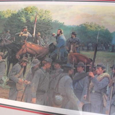 " The Last Inspection" By Dale Gallon (signed) before Gettysburg/ est $130 to $300.