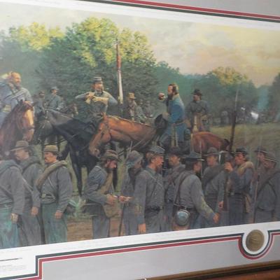" The Last Inspection" By Dale Gallon (signed) before Gettysburg/ est $130 to $300.