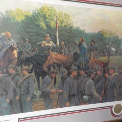" The Last Inspection" By Dale Gallon (signed) before Gettysburg/ est $130 to $300.