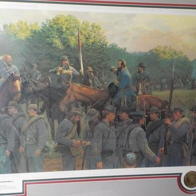 " The Last Inspection" By Dale Gallon (signed) before Gettysburg/ est $130 to $300.