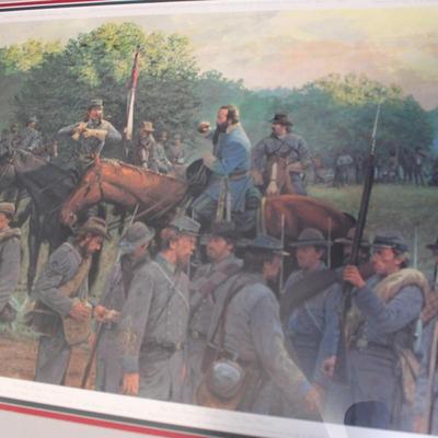 " The Last Inspection" By Dale Gallon (signed) before Gettysburg/ est $130 to $300.