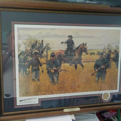 Historial Art, "Custer at Hanover" by Dale Gallon Collectable print/ est. $125 to $300.