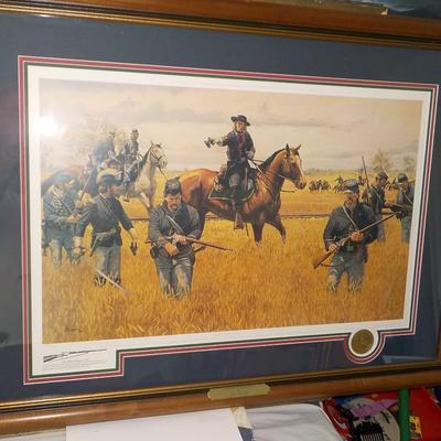 Historial Art, "Custer at Hanover" by Dale Gallon Collectable print/ est. $125 to $300.