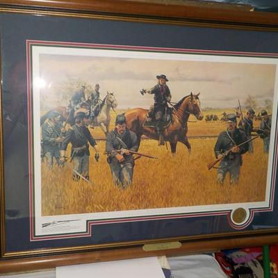 Historial Art, "Custer at Hanover" by Dale Gallon Collectable print/ est. $125 to $300.
