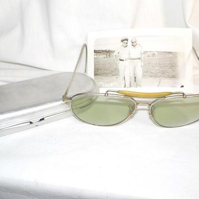 World War 2 , Aviator Ocean Pacific Sunglasses. (real) & case./ Est. $120 to $350.