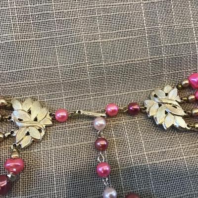 Beautiful Vintage Japan 4 Strand Necklace