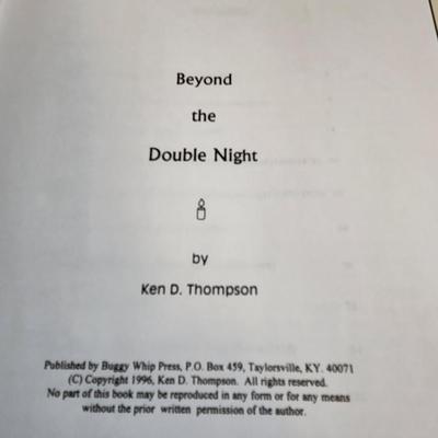 Beyond the Double Night by Ken D. Thompson - Autographed
