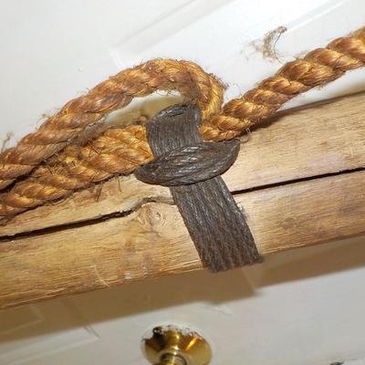 REAL-  7 foot Harpoon (Fall River) with rope and arrow. est. $80 TO $275.