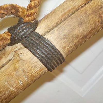 REAL-  7 foot Harpoon (Fall River) with rope and arrow. est. $80 TO $275.