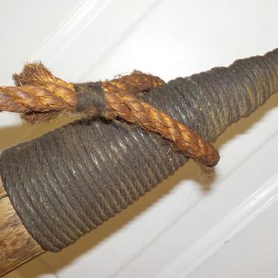 REAL-  7 foot Harpoon (Fall River) with rope and arrow. est. $80 TO $275.