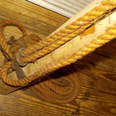 REAL-  7 foot Harpoon (Fall River) with rope and arrow. est. $80 TO $275.
