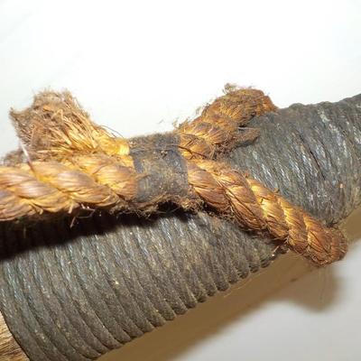 REAL-  7 foot Harpoon (Fall River) with rope and arrow. est. $80 TO $275.