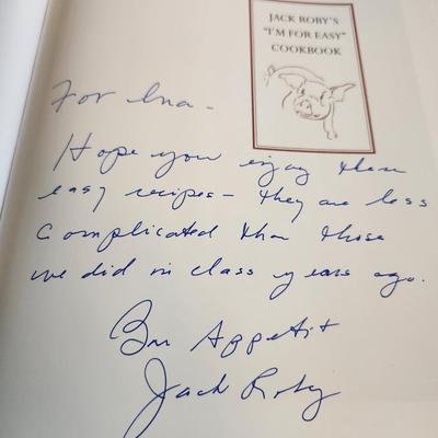 I'm For Easy Cookbook by Jack Roby - Autographed