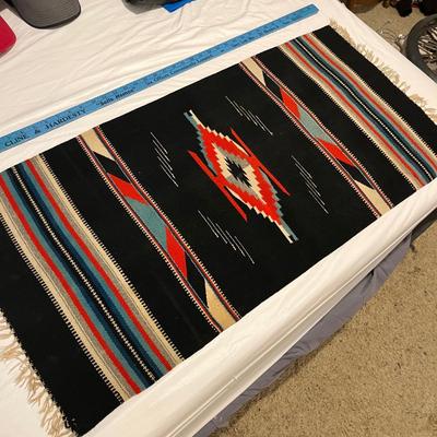Southwestern woven small blanket