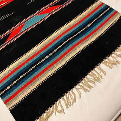 Southwestern woven small blanket
