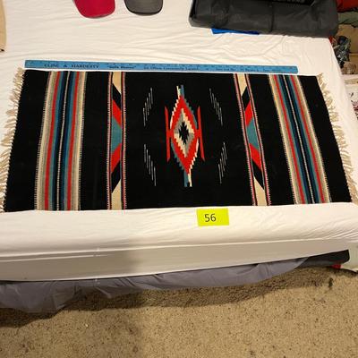 Southwestern woven small blanket