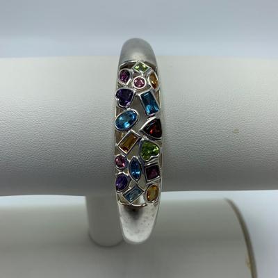 Two 925 Multicolored Gem Stone Sets (B3-KW)