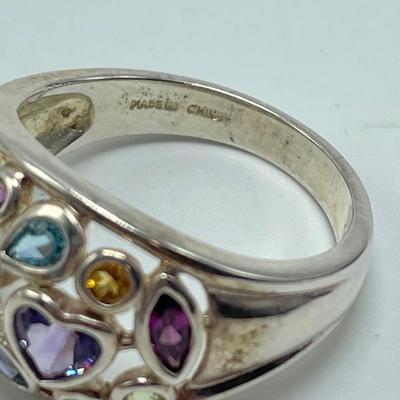 Two 925 Multicolored Gem Stone Sets (B3-KW)